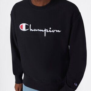 Champion Black Crewneck Sweater XL